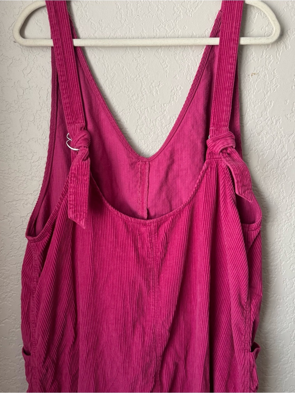 Free People High Roller Cord Jumpsuit in Sangria Sunset XL - Picture 5 of 6
